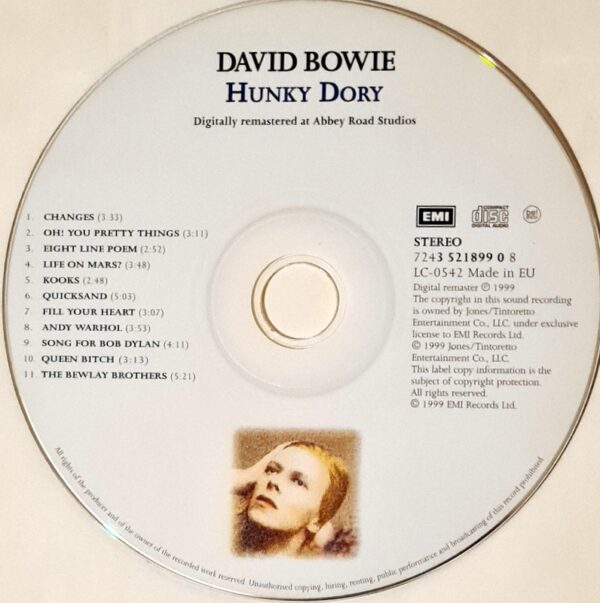 Bowie David - Hunky Dory - CD-diski